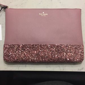 Kate Spade Dipped Glitter Clutch